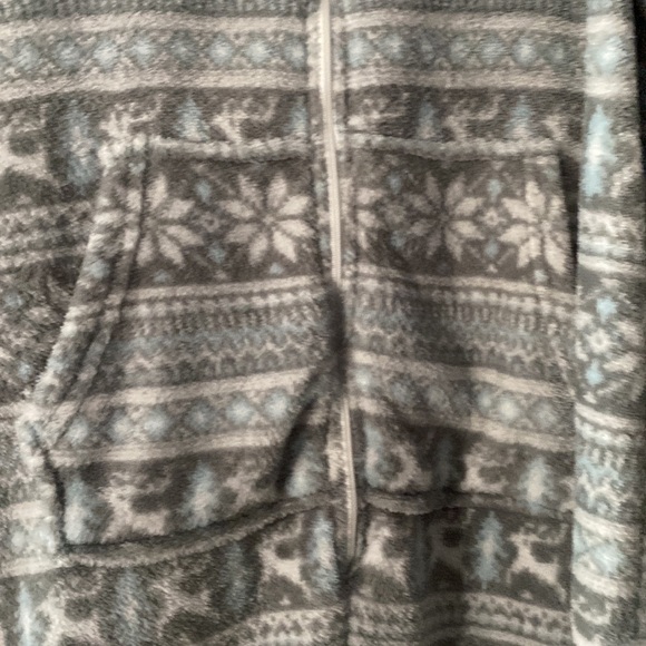 Forever 21 Fair Isle Hooded Pajama Jumpsuit - Picture 7 of 10